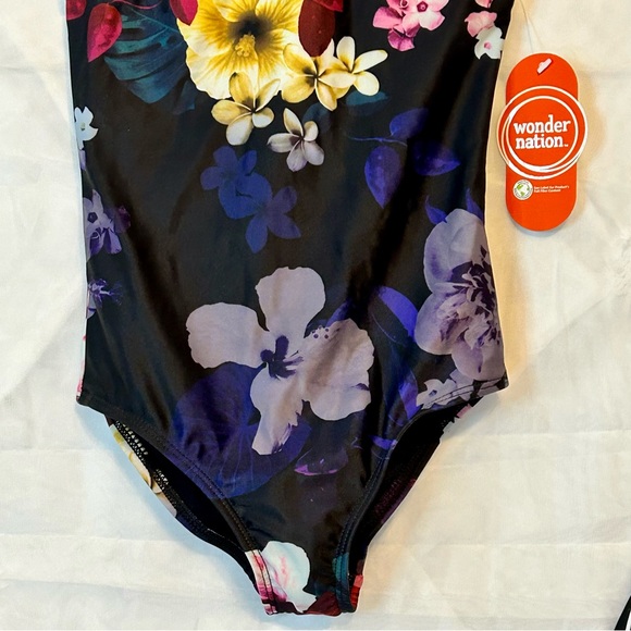 NWT Girls One Piece Swimsuit w/ Matching Jacket- Sz 4/5 - Picture 5 of 10